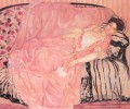 Portrait de Madame Gely sur le canapé Impressionniste femmes Frederick Carl Frieseke